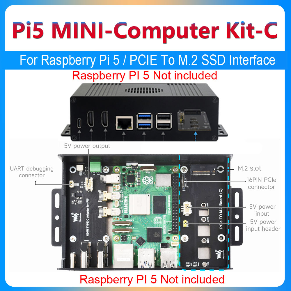 Raspberry Pi 5 Box Case Kit-C  - Argon One V3 M.2 Nvme Case review and price